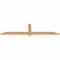 Ekena Millwork Eugene Smooth Timber Gable Bracket, Western Red Cedar, 72"W x 18"H x 1 1/2"D x 3 1/2"F, 6/12 Pitch GBW072X18X0204EUG00SWR - alternate 5
